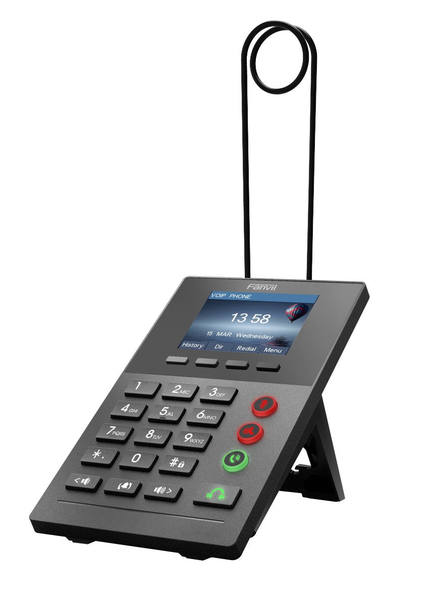 Fanvil X2P Call Center IP Phone - 2.4' Colour Screen, 2 Lines, No DSS Buttons, 2x RJ9 Headset Ports (1 For Monitoring), Dual 10/100 NIC Fanvil X2P Call Center IP Phone - 2.4' Colour Screen, 2 Lines, No DSS Buttons, 2x RJ9 Headset Ports (1 For Monitoring), Dual 10/100 NIC